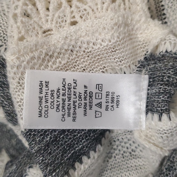 Maurices Cream and Gray Lace Trim Sweater - Picture 9 of 9